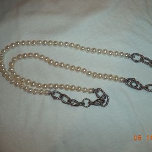 Judith Ripka Sterling Silver & Pearl Necklace